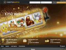 Tablet Screenshot of casinoextra.com